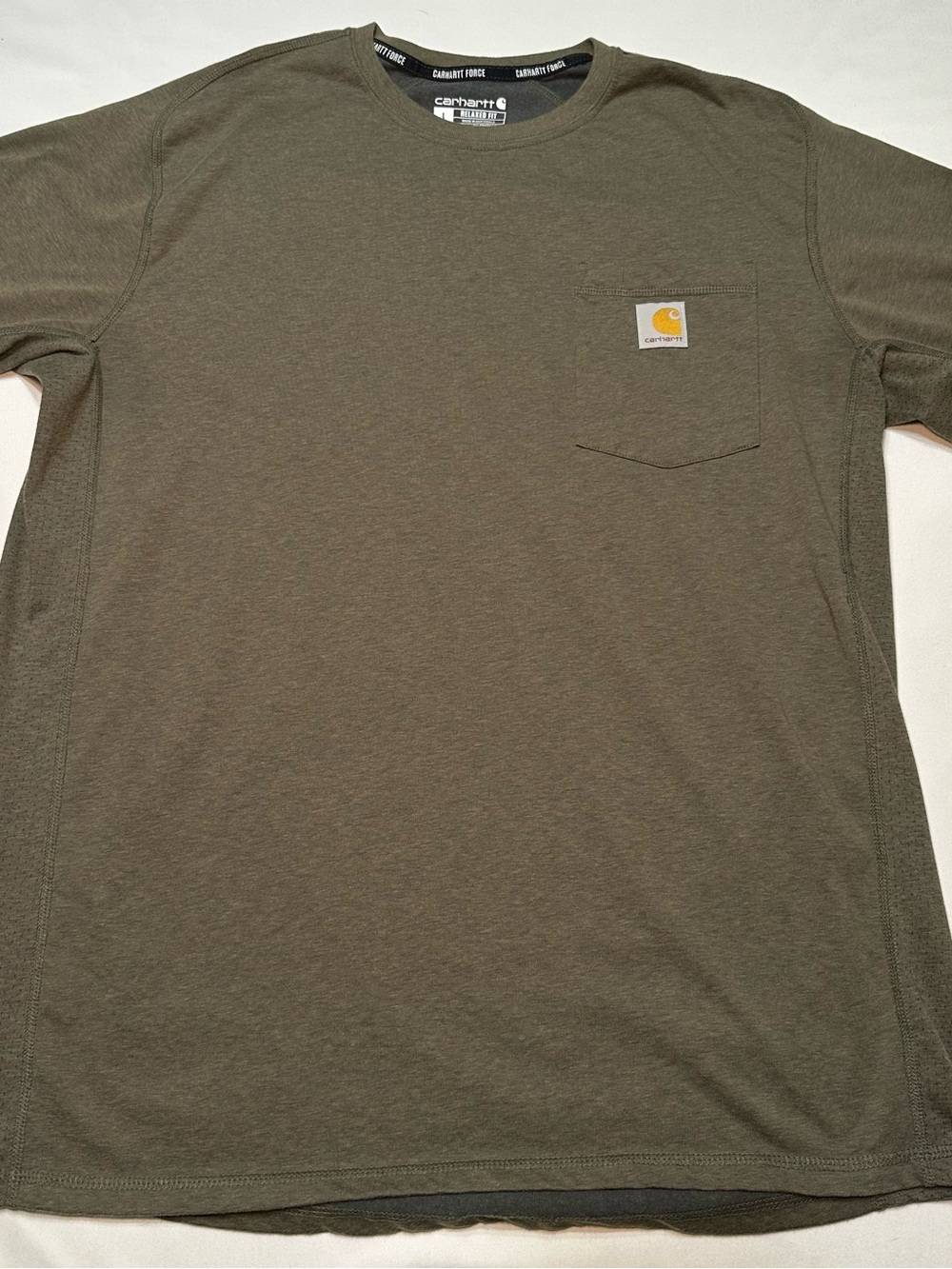 Carhartt Force Relaxed Fit Short Sleeve Pocket T-Shirt Men's Size Large Green